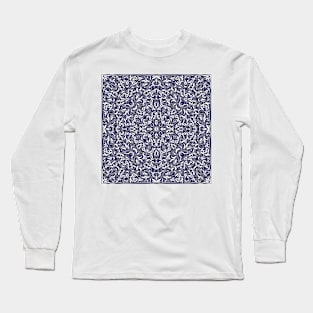 Arabic ornate square pattern Long Sleeve T-Shirt